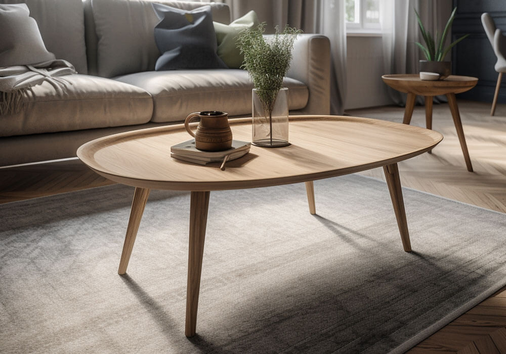столик в скандинавском стиле